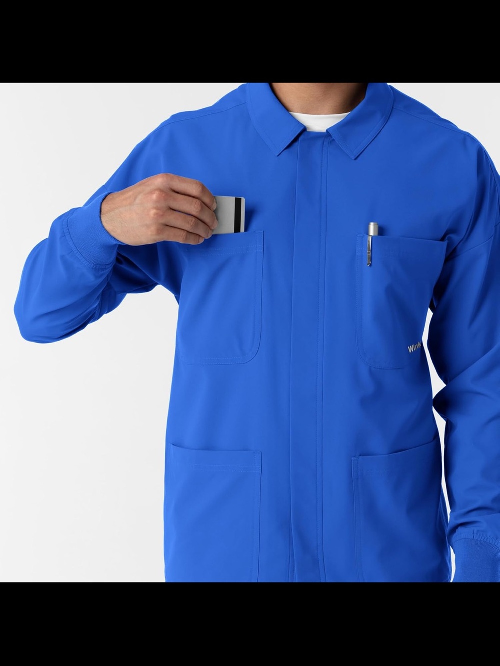 Men's Royal Blue Medical Scrub jacket top
